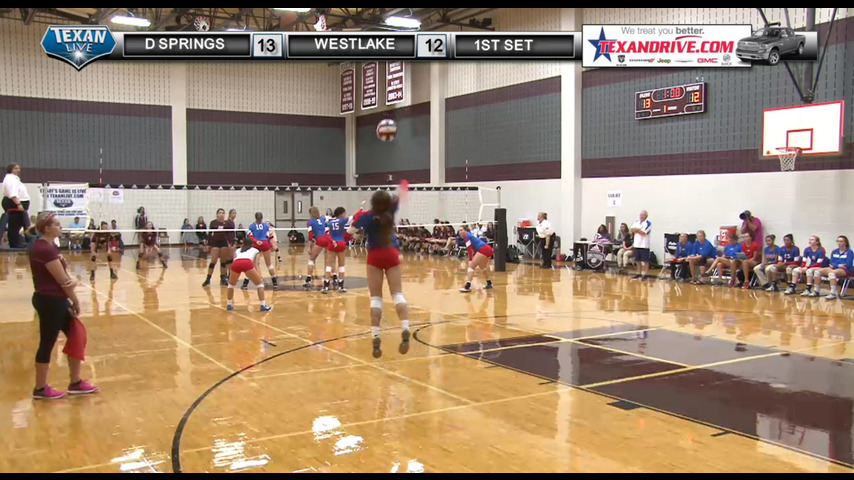 D Springs vs Westlake - Texas Volleyball - Day 2 - Court 2 - 8-12-2016