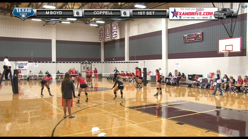 M Boyd vs Coppell - Court 2 - Texas Volleyball - Day 3 - Game 1 8-13-2016