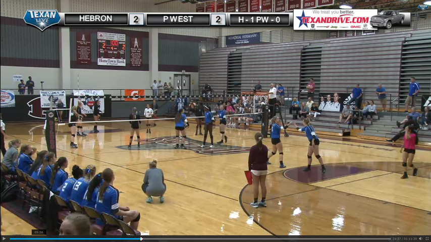 Championship - Hebron vs Plano West - Court 1 - Texas Volleyball - Day 3 - Game 8 - 8-13-2016 