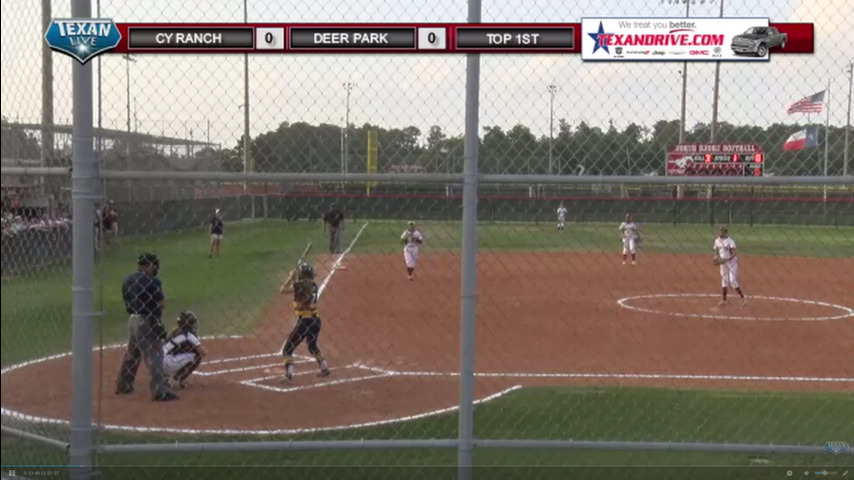 Cypress Ranch vs Deer Park Softball Game 1 of 3 game series @ North Shore HS 7PM 5/18/17