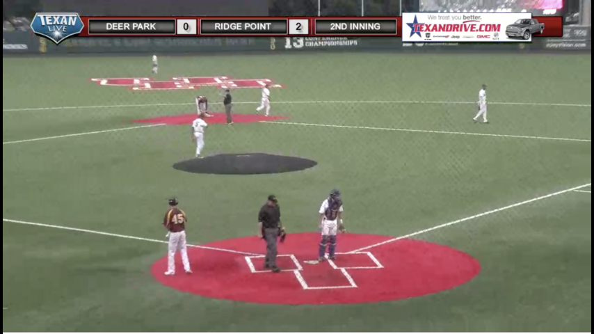 Ridge Point vs Deer Park Baseball game 2 of 3 game series 5-26-17 @ UH 7:30pm