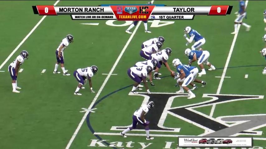 Taylor vs Morton Ranch 9-29-2018 6pm at Legacy Stadium