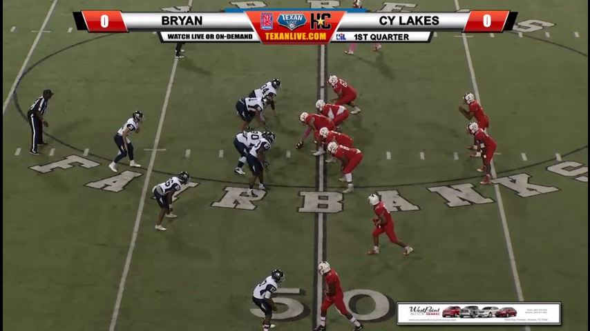 Bryan vs Cy Lakes 10-11-2018 6:30pm at CFFCU