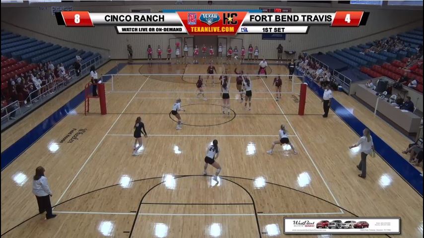Fort Bend Travis vs Cinco Ranch bi-district Volleyball Playoffs 5pm cst 10-30-2018