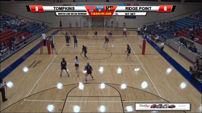 Tompkins vs Ridge Point bi-district Volleyball Playoffs 7pm cst 10-30-2018