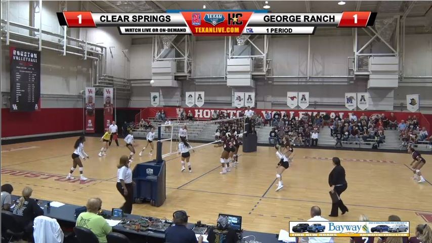 Clear Springs vs George Ranch - Regional Quarter Finals Volleyball 11-6-2018 6:30 pm cst