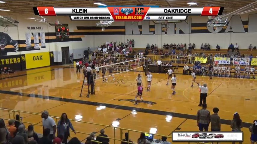 Klein vs Oak Ridge - Regional Quarter Finals Volleyball 11-6-2018 7pm cst