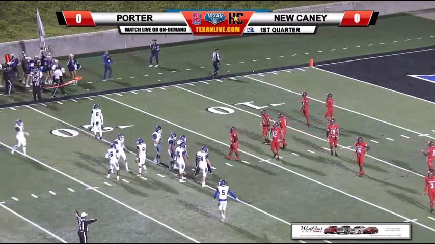 New Caney vs Porter Football 11-9-2018 at 7pm at Texan Drive Stadium