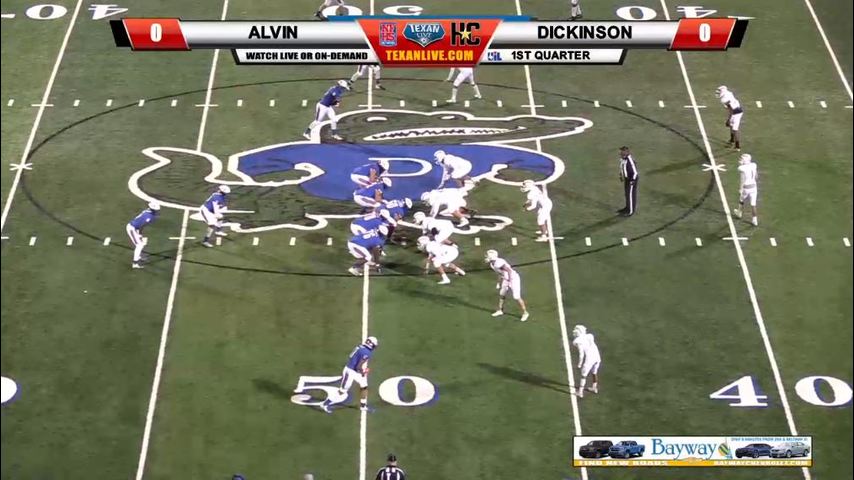 Alvin vs Dickinson Football 11-9-2018 at 7pm at Sam Vitanza Stadium