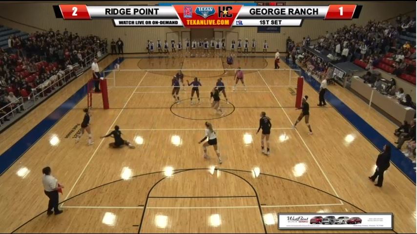 Ridge Point vs George Ranch - 6A Reg 3 Regional Semifinal Volleyball Tournament 11/9/2018