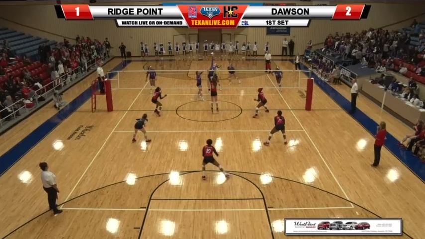 Ridge Point vs Dawson - 6A Reg 3 Regional Volleyball Final 11/10/2018