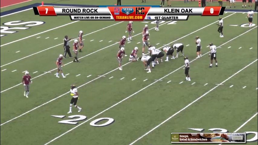 Round Rock (7-4) vs. Klein Oak (9-2) 2:00 p.m. 11-24-2018 at Bryan’s Green Stadium