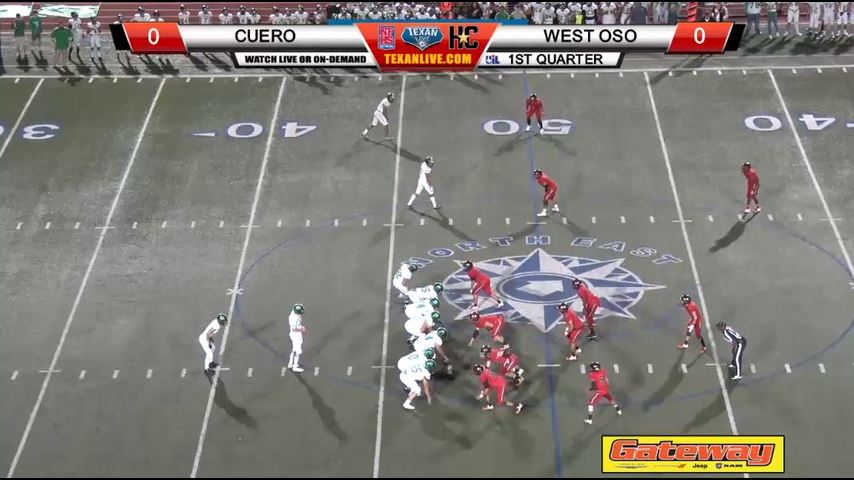 Cuero (11-1) vs. Corpus Christi West Oso (8-4) 7:30 p.m. 11-30-2018 at North East ISD Heroes Football Stadium