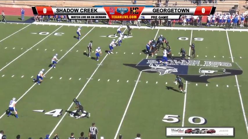 Georgetown (9-3) vs. Alvin Shadow Creek (12-0) 1:00 p.m. 12-1-2018 at Bryan’s Green Stadium