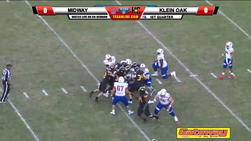 Waco Midway (10-1) vs.Klein Oak 12-1-2018 3PM at Kyle Field