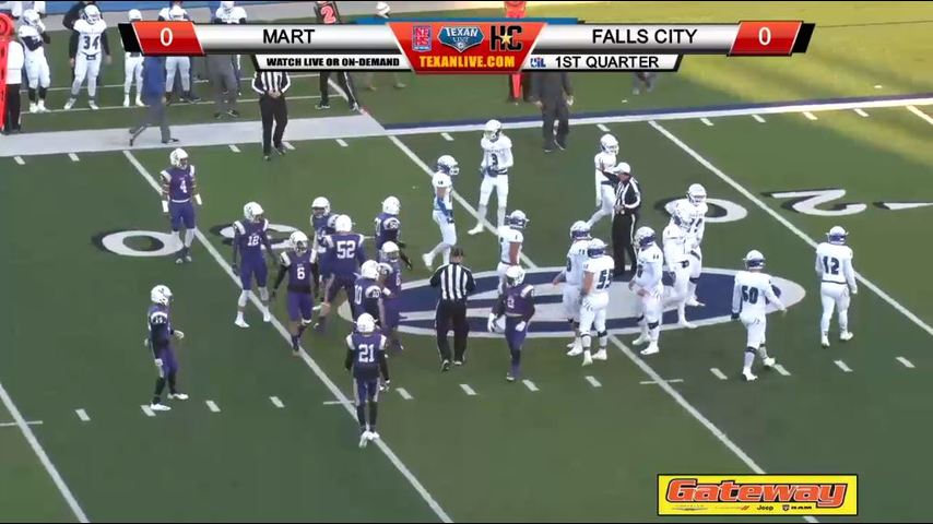 Mart vs. Falls City - UIL Texas Football Semifinals 12/13/2018 5PM cst at Georgetown’s Georgetown ISD Stadium