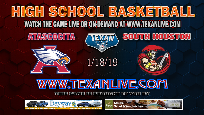 Atascocita vs South Houston - Boys Varsity Basketball - 1/18/19 - 7PM