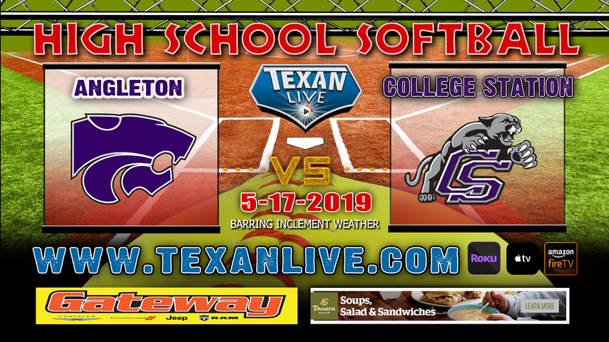 College Station vs Angleton - One Game Playoff - Regional Semi Finals - 7PM - 5/17/19