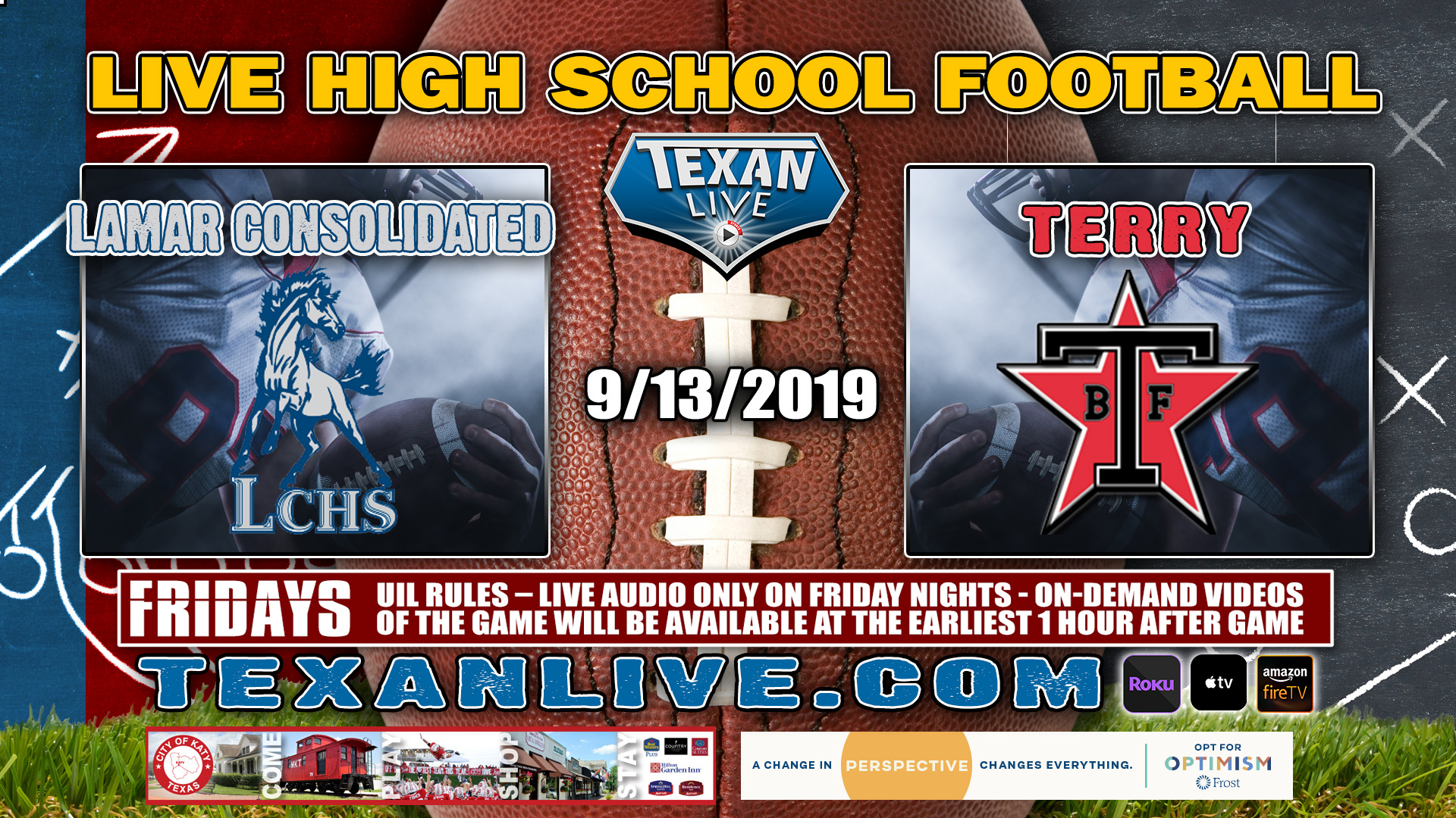 Terry vs Lamar Consolidated - 9/13/2019 - 7PM - Football - Traylor Stadium