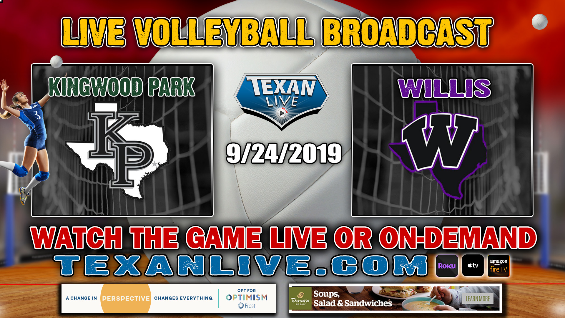 Willis vs Kingwood Park Volleyball 9-24-2019 6:30