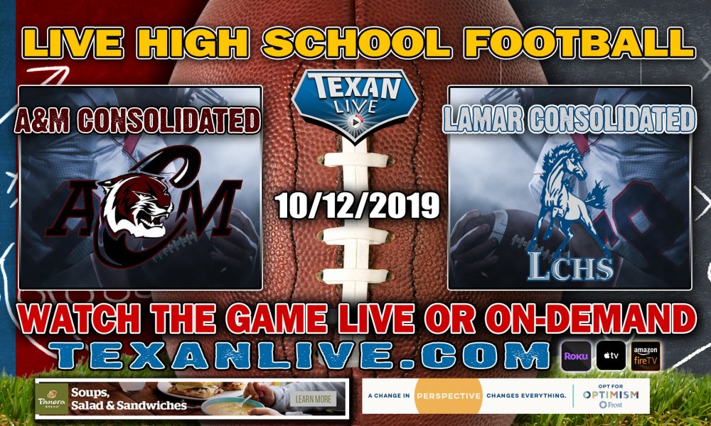 A&M Consolidated vs Lamar Consolidated - 10/12/2019 - 6:00PM - Football - Traylor Stadium
