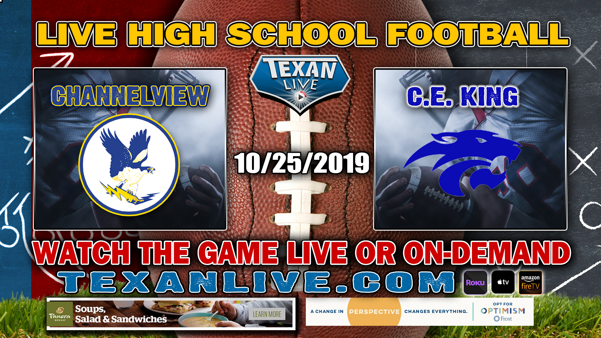 Channelview vs C.E. King - 7:00 PM - 10/25/2019 -