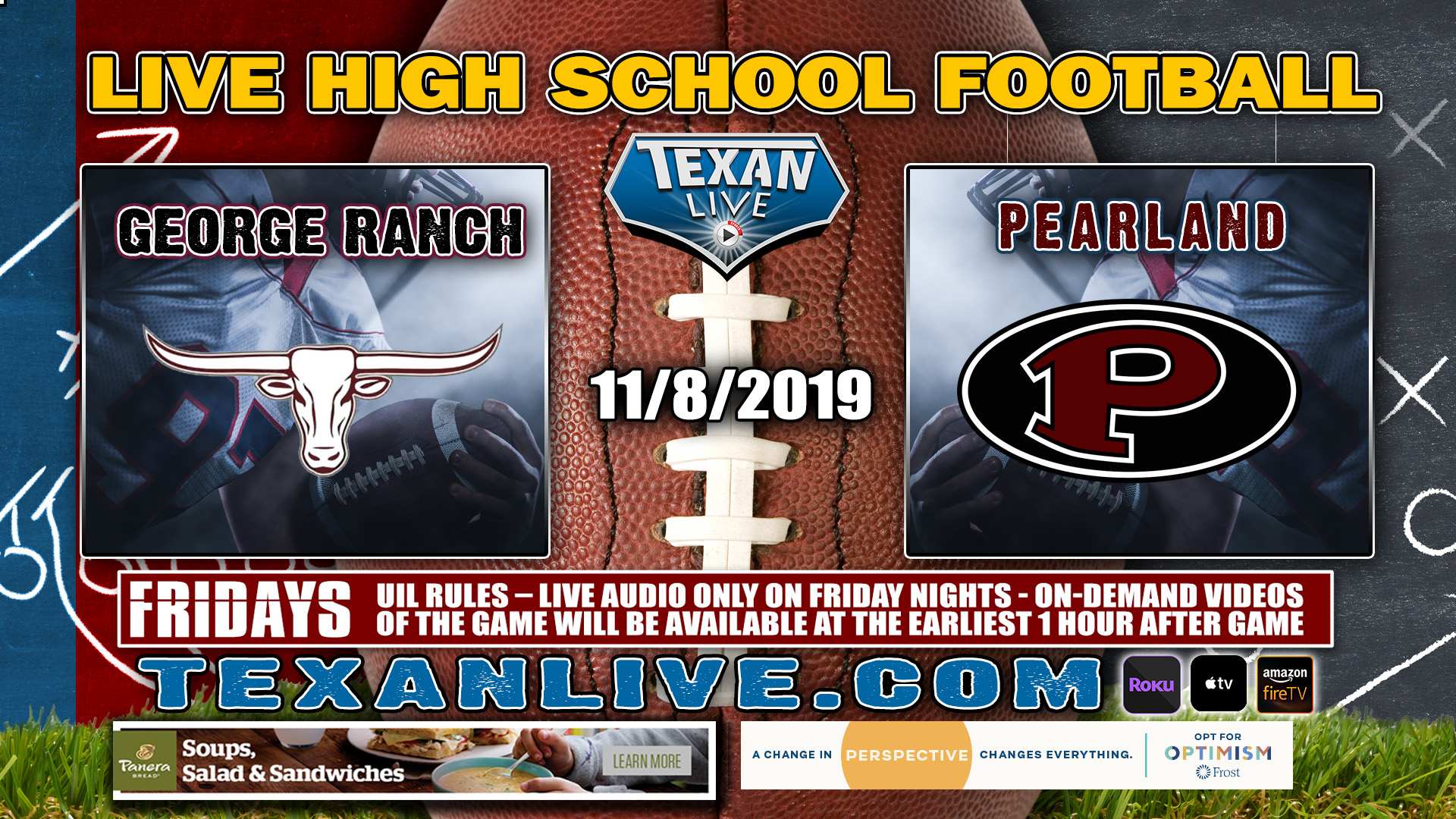 George Ranch vs Pearland - 7:00 PM - 11/8/2019 - The Rig
