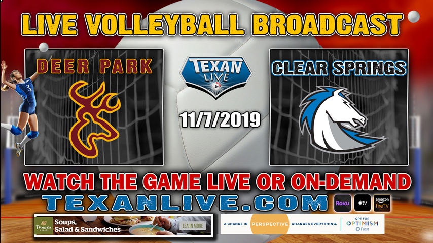 Clear Springs vs Deer Park - 6:00 PM - 11/7/2019 - Pearland High School - Volleyball- Area Round Playoffs