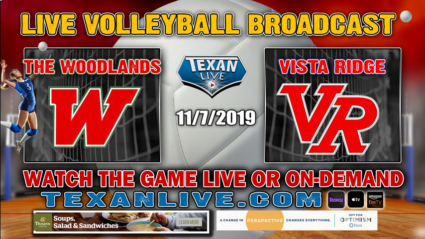 The Woodlands vs Vista Ridge - 6:30 PM - 11/7/2019 - Brenham High School - Volleyball- Area Round Playoffs