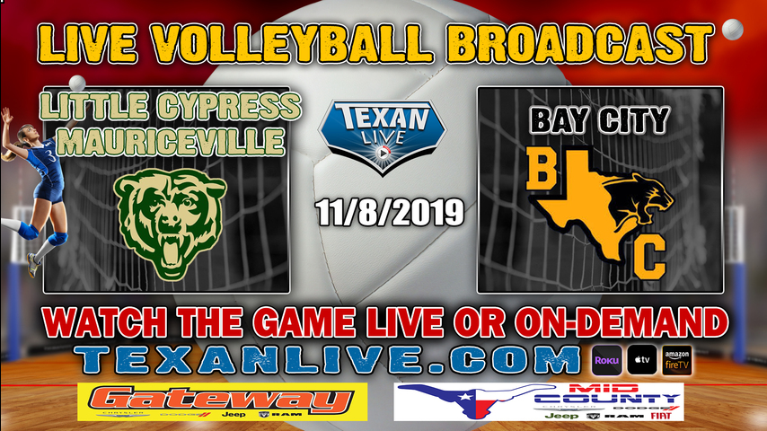 Little Cypress Mauriceville vs Bay City - 8 PM - 11/8/2019 - Phillips Field House - Volleyball- Area Round Playoffs