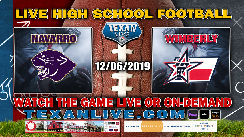 Brock vs Wimberley - 7:00pm-- 9/7/2023 - Football - Live from UMHB -  Crusader Stadium